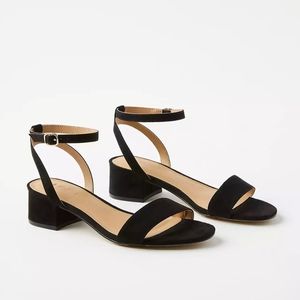 LOFT Ankle Strap Block Heel Sandals